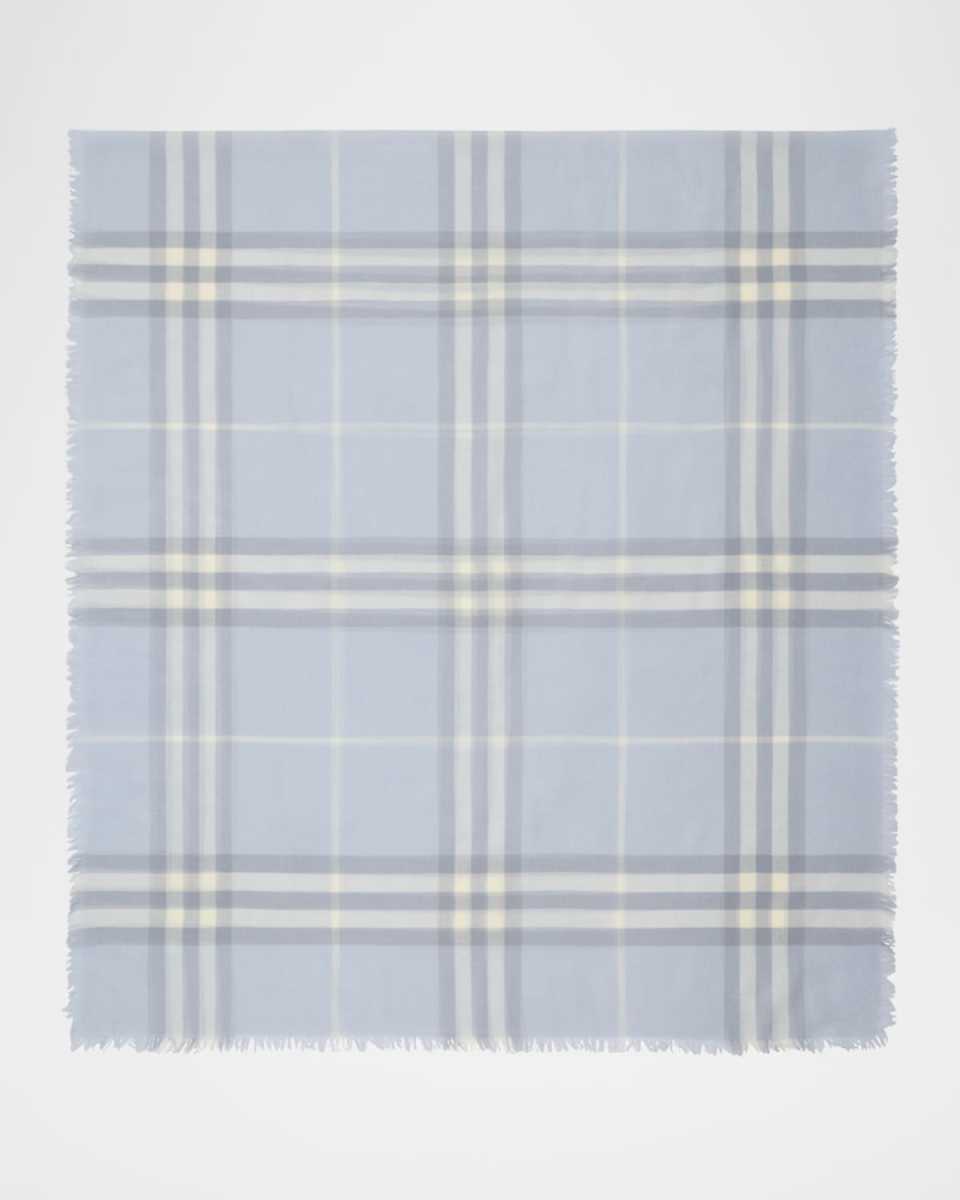 Giant Check Wool Scarf